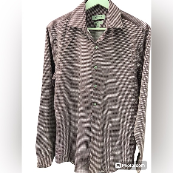Men’s shirt Kenneth Cole Reaction slim fit wrinkle free cooling NWOT - Picture 2 of 3